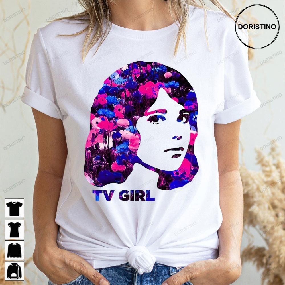 Floral Tv Girl Awesome Shirts